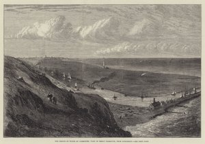 El Príncipe de Gales en Yarmouth, Vista de Great Yarmouth, desde Gorleston de Samuel Read